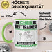 Reittrainer Tasse Geschenk für Reittrainer Geburtstag Lustiger Spruch Kaffee-Becher Was Ist Deine Superkraft Grün Trendation