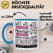 Songtexterin Tasse Geschenk Spruch Wer Will Schon Prinzessin Sein Wenn Man Auch Songtexterin Sein Kann Blau Trendation