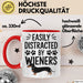 Dackel Tasse Geschenk Easily Distracted By Wieners Geschenkidee Hund Lustig Rot Trendation