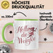 Weintrinker Trinken Fee Tasse Geschenk Lustige Geschenkidee Spruch Weinliebhaber Fee Grün Trendation