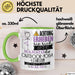 Outdoor-Yoga-Lehrerin Tasse Geschenk Lustiger Spruch Bitte Erheben Sie Sich Seine Majestät Die Outdoor-Yoga-Lehrerin Betritt Den Raum Grün Trendation