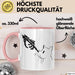 Katzen-Besitzerin Geschenk Tasse Kaffee-Becher Katzen Skelett Tattoo Frauen Kaffee-Becher Rosa Trendation