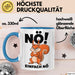 Eichhörnchen Tierliebhaber Tasse Geschenk Lustige Geschenkidee Spruch Nö Einfach Nö Blau Trendation