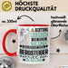 Bergsteiger Geschenk Tasse Lustiger Spruch Erheben Sie Sich Der Bergsteiger Betritt den Raum Rot Trendation
