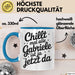 Gabriele Tasse Geschenk Chillt Mal Alle Gabriele Ist Ja Jetzt Da Geschenkidee Becher mit Name Blau Trendation