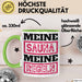 Witzige Tasse Geschenk Meine Sauna Meine Regeln Spruch Grün Trendation