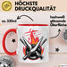 Koch Tasse Geschenkidee Hobbykoch Lustiger Spruch Geschenkidee Lustig Rot Trendation