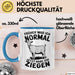 Ziegenbauer Ziegen Tier Tasse Geschenk Lustige Geschenkidee Spruch Früher War Ich Normal Jetzt Habe Ich Ziegen Blau Trendation
