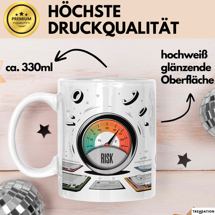 Aktuar Tasse Geschenk Lustige Geschenkidee Spruch Für Risiko Analysten Weiß Trendation