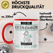 Katzenliebhaberin Tasse Geschenk Ich Bin Katzenliebhaberin Warum Weil Ich Es Kann Geschenkidee Geburtstag Rot Trendation
