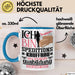 Speditionskauffrau Ausbildung Start Geschenk Tasse Ich Bin Speditionskauffrau In Der Ausbildung Ich Darf Das Kaffee-Becher Geschenkidee Blau Trendation