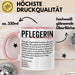 Pflege Krankenschwester Wertschätzung Tasse Geschenk Lustige Geschenkidee Spruch Pflegerin Rosa Trendation
