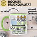 Kanutin Tasse Geschenk Lustig Abstand Halten Hochleistungs-Kanutin Mit Drang Zur Perfektion Bei Der Arbeit Grün Trendation