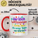 Office Arbeitskollege Tasse Geschenk Lustige Geschenkidee Spruch Herzlich Willkommen Schön Dass Du Unser Team Verstärkt Rot Trendation