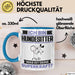 Hundesitter Tasse Geschenk für Hundesitter Geburtstag Lustiger Spruch Kaffee-Becher Was Ist Deine Superkraft Blau Trendation