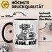 Hund Tierliebhaber Tasse Geschenk Lustige Geschenkidee Spruch Ähm Nö Schwarz Trendation