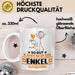 Enkel Geschenk Tasse So Gut Kann Nur Ein Enkel Aussehen Geschenkidee Kaffee-Becher Weiß Trendation