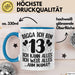 13Er Geburtstag Tasse Geschenk Teenager Geschenkidee Digga Ich Bin 13 Ich Kann Alles Ich Weiss Alles Kaffee-Becher Blau Trendation