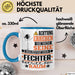 Fechter Geschenk Tasse Lustiger Spruch Erheben Sie Sich Der Fechter Betritt den Raum Blau Trendation