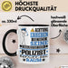 Polizist Geschenk Tasse Lustiger Spruch Erheben Sie Sich Der Polizist Betritt den Raum Schwarz Trendation