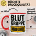 Auto Kfz Mechaniker Tasse Geschenk Lustige Geschenkidee Spruch Blutgruppe Motoröl Rot Trendation