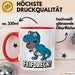 Dinosaurier Tasse Geschenk Lustige Geschenkidee Spruch Feifdreck Rot Trendation
