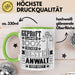 Anwalt Geschenk Lustiger Spruch für Anwalt Geschenkidee Bester Anwalt Der Welt Grün Trendation