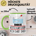 Geschenk für Kitesurferin Tasse Lustige Geschenkidee Geburtstag Ich Bin Kitesurferin Ich Darf Das Grün Trendation