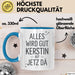 Kerstin Tasse Geschenk Alles Ist Gut Kerstin Ist Jetz Da Geschenkidee Becher mit Name Blau Trendation