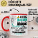 Kiteboarding-Lehrerin Tasse Geschenk Lustiger Spruch Bitte Erheben Sie Sich Seine Majestät Die Kiteboarding-Lehrerin Betritt Den Raum Rot Trendation