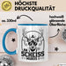 An Scheiss Muass I München Geschenkidee Spruch Hirsch Tasse Kaffee-Becher Blau Trendation