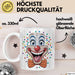 Zirkus Tasse Geschenk Lachender Clown Geschenkidee Künstler Weiß Trendation