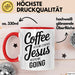 Jesus Christliche Geschenk Kaffee Jesus hält mich am Laufen Geschenkidee Lustig Rot Trendation