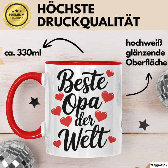 Opa Tasse Geschenk Bester Opa Der Welt Geschenkidee Vatertag Geburtstag