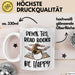 Bücher-Leser Tasse Geschenk Drink Tea Read Books Be Happy Bücher Lesen Becher Weiß Trendation