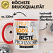 Beste Professorin Der Welt Tasse Geschenk für Eine Professorin Geprüft Und Sicher Geschenkidee Geburtstag Weihnachten Rot Trendation