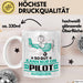 Pilot Geschenk Tasse So Gut Kann Nur Ein Pilot Aussehen Geschenkidee Kaffee-Becher Weiß Trendation