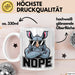 Nashorn Tasse Geschenk Lustige Geschenkidee Spruch Nö Weiß Trendation