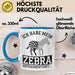 IT Informatiker Nerd Tasse Geschenk Ich habe mein Zebra Blau Trendation