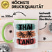 Bangkok Thailand Tasse Geschenk Lustige Geschenkidee Spruch Grün Trendation