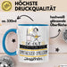 Synthesizer-Spielerin Geschenk Tasse So Gut Kann Nur Eine Synthesizer-Spielerin Aussehen Geschenkidee Geburtstag Weihnachten Lustig Blau Trendation