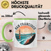 Francisco Kalifornien USA Tasse Geschenk Lustige Geschenkidee Spruch Grün Trendation