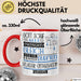 Klassik-Enthusiastin Geschenk Becher Tasse Gott Schuf Alle Menschen Gleich Nur Die Besten Durfeten Klassik-Enthusiastin Werden Geschenkidee Lustig Rot Trendation