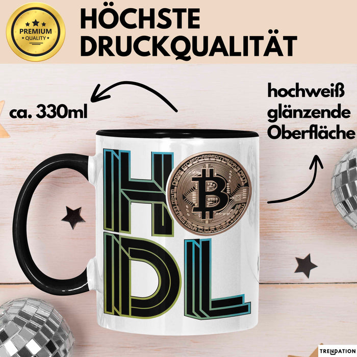 Kryptowährungs Fan Tasse Geschenkidee für Krypto Besitzer Trendation