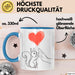 Eichhörnchen Tierliebhaber Tasse Geschenk Lustige Geschenkidee Spruch Blau Trendation
