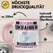 Skifahrer Tasse Geschenk für Skifahrer Geburtstag Lustiger Spruch Kaffee-Becher Was Ist Deine Superkraft Rosa Trendation