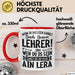 Lehrer Tasse Geschenk Bester Lehrer Wenn Du Das Lesen Kannst Geschenkidee Grundschullehrer Lehrerin Grundschule Rot Trendation