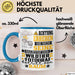 Wildtierfotograf Geschenk Tasse Lustiger Spruch Erheben Sie Sich Der Wildtierfotograf Betritt den Raum Blau Trendation