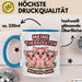 Schweinebauer Schweine Tier Tasse Geschenk Lustige Geschenkidee Spruch Meine Therapeuten Machen Oink Blau Trendation