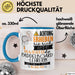 Paddelboard-Lehrerin Tasse Geschenk Lustiger Spruch Bitte Erheben Sie Sich Seine Majestät Die Paddelboard-Lehrerin Betritt Den Raum Blau Trendation